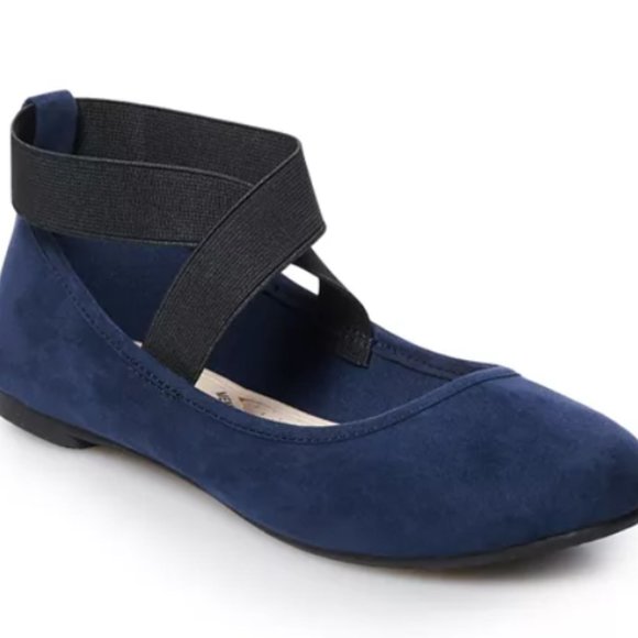 NWT SO Seadragon Womens Ballet Flats With Criss-Cross Ankle Straps